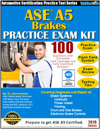 ASE A5 Practice Test - Brake Systems
