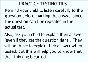 Practice Test Suggestions